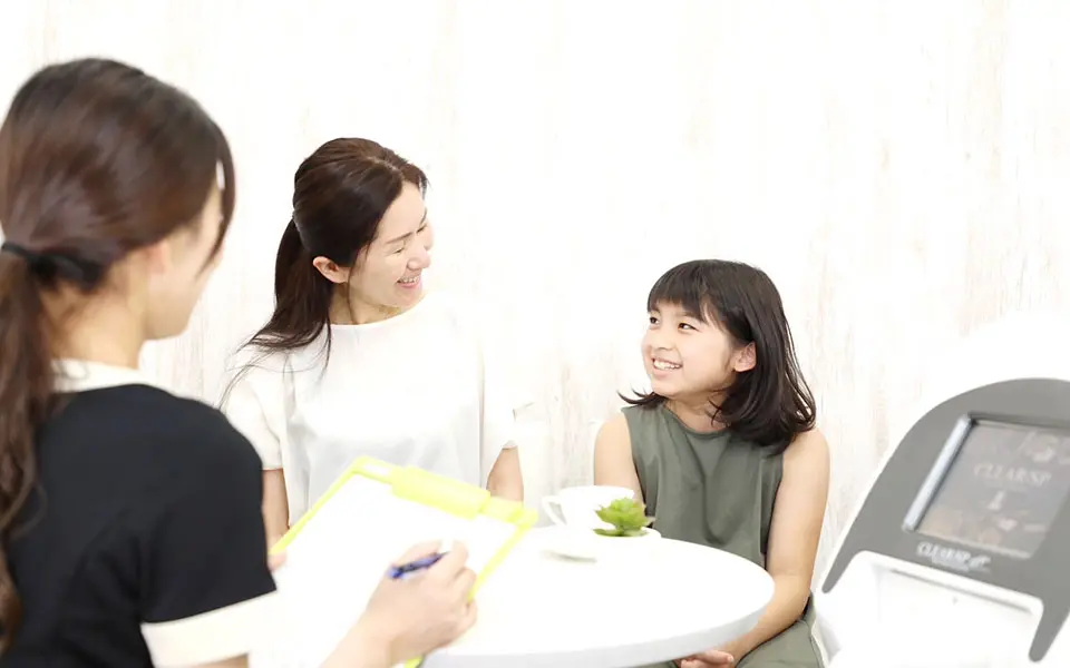 キッズ脱毛メニュー